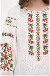 White linen embroidered blouse Dzvinka
